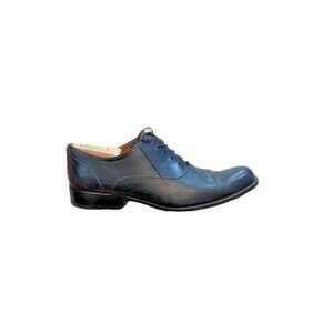 John Fluevog Men's Size 8 Shoes Twin Turbine - Black Dress - Lace Up - Oxfords